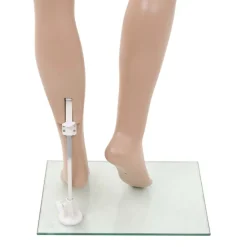 vidaXL Maniquí femenino con base de vidrio beige 180 cm Clearance