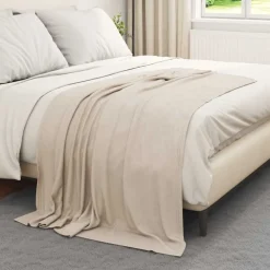 vidaXL Ropa De Casa-Manta 170 x 130 cm Lana