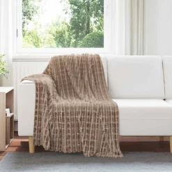 vidaXL Ropa De Casa-Manta 150 x 130 cm Lana