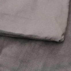vidaXL Ropa De Casa-Manta con peso con funda tela gris 138x200 cm 10 kg