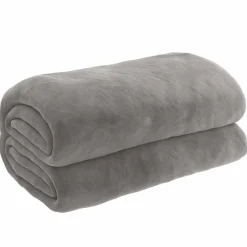 vidaXL Ropa De Casa-Manta con peso con funda tela gris 138x200 cm 6 kg