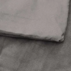 vidaXL Ropa De Casa-Manta con peso con funda tela gris 138x200 cm 6 kg