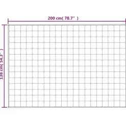 vidaXL Ropa De Casa-Manta con peso tela 138x200 cm 10 kg