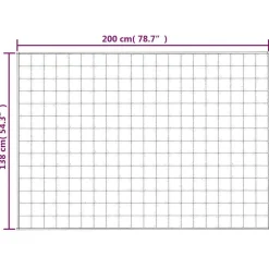 vidaXL Ropa De Casa-Manta con peso tela 138x200 cm 10 kg