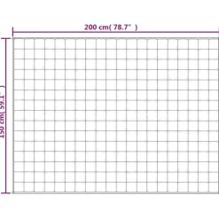 vidaXL Manta con peso tela color claro 150x200 cm 7 kg Crema Discount