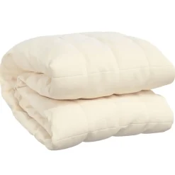 vidaXL Manta con peso tela color claro 138x200 cm 6 kg Crema Sale