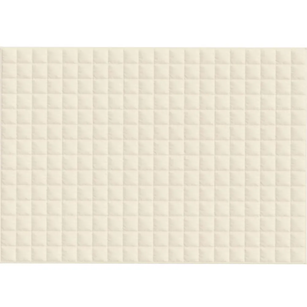 vidaXL Manta con peso tela color claro 138x200 cm 6 kg Crema Sale