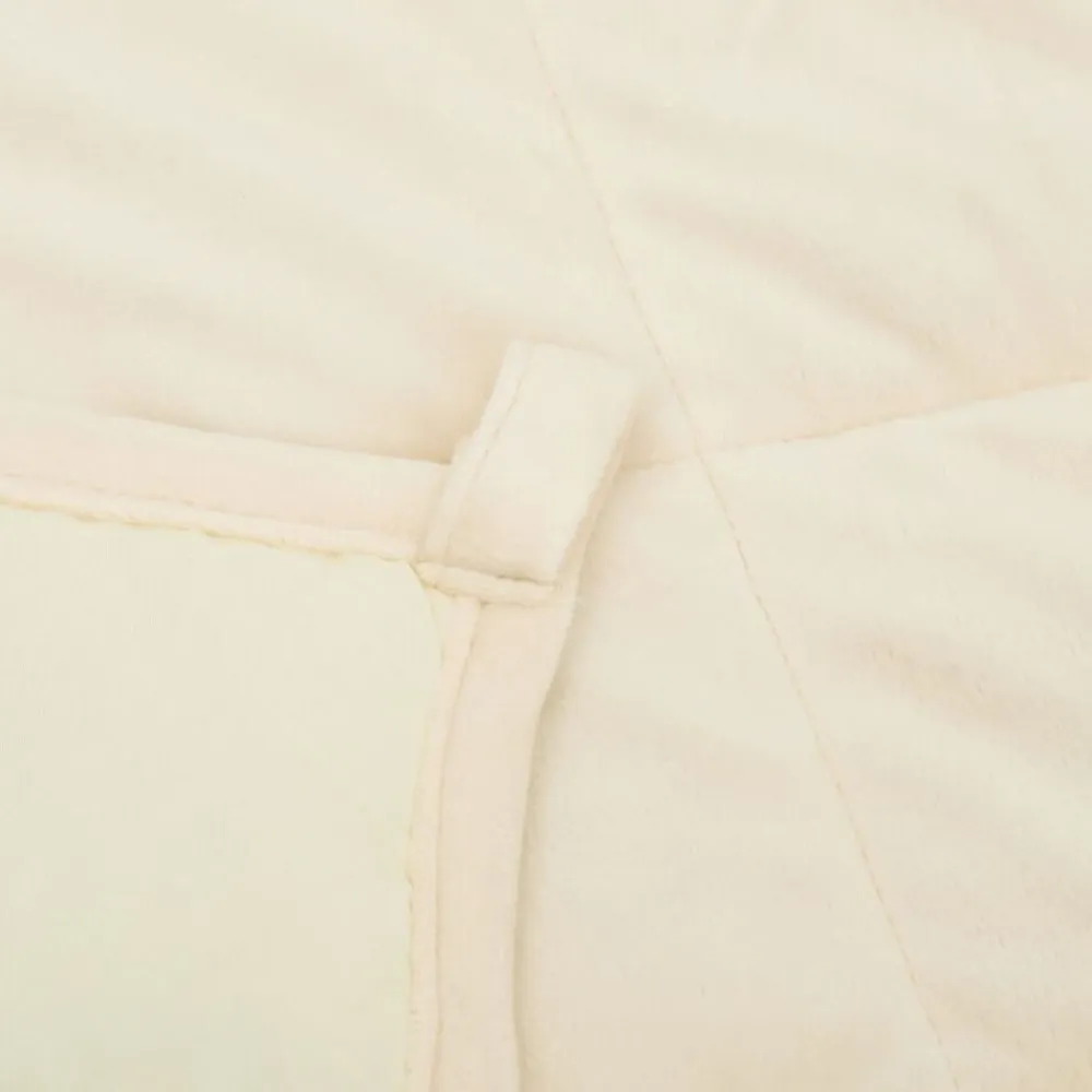 vidaXL Manta con peso tela color claro 138x200 cm 6 kg Crema Sale