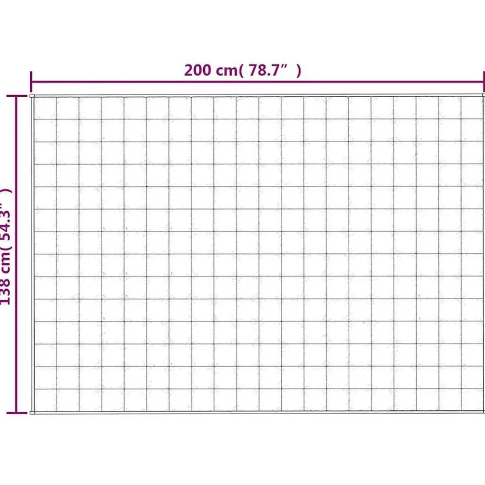 vidaXL Manta con peso tela color claro 138x200 cm 6 kg Crema Sale