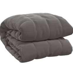 vidaXL Manta con peso tela 138x200 cm 6 kg Gris Discount