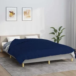 vidaXL Manta con peso tela 220x235 cm 15 kg Azul Best