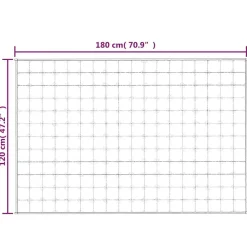 vidaXL Ropa De Casa-Manta con peso tela 120x180 cm 5 kg