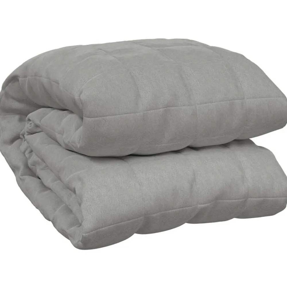 vidaXL Ropa De Casa-Manta con peso tela 120x180 cm 9 kg