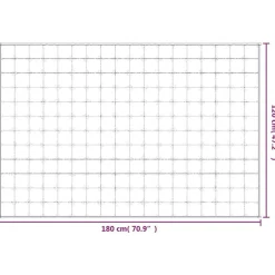 vidaXL Ropa De Casa-Manta con peso tela 120x180 cm 9 kg