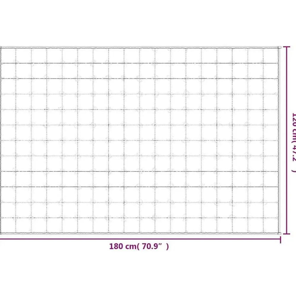 vidaXL Ropa De Casa-Manta con peso tela 120x180 cm 9 kg