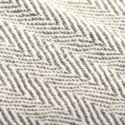 vidaXL Manta en espiguilla de algodón 125x150 cm Gris Best