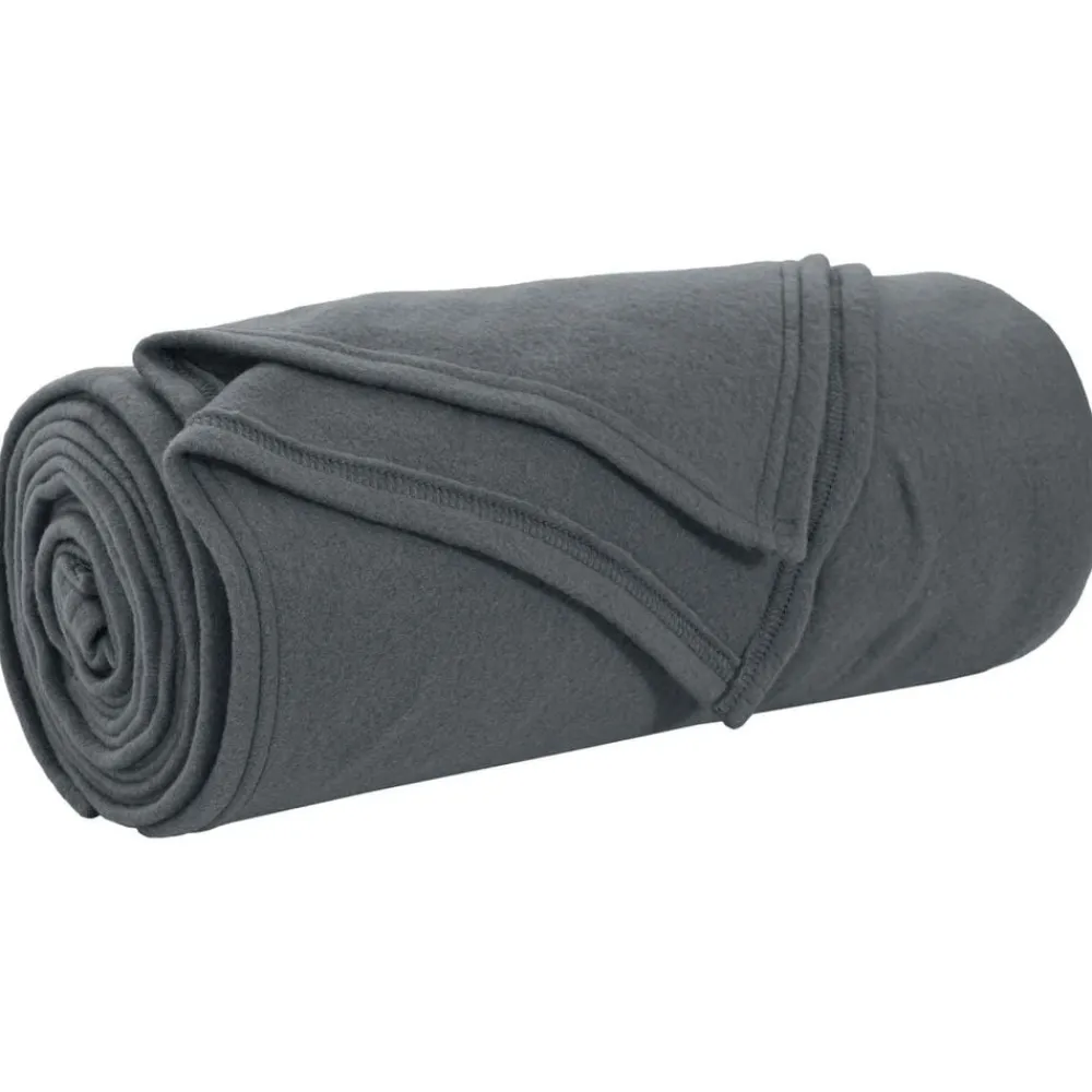 vidaXL Manta 170 x 130 cm Lana Gris oscuro Outlet
