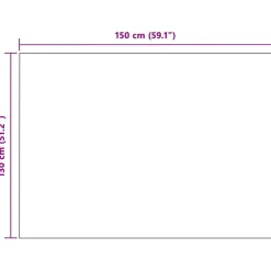 vidaXL Manta 150 x 130 cm Lana Negro Sale