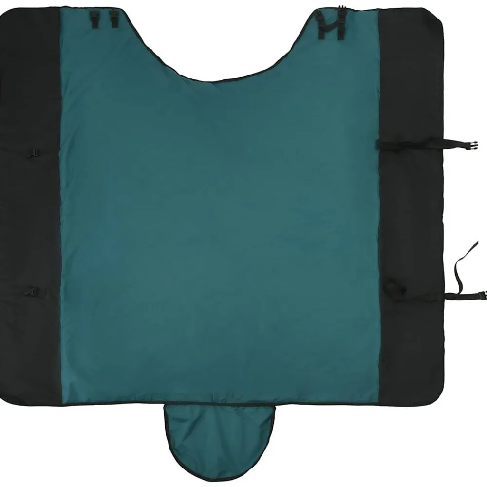vidaXL Actividades Al Aire Libre-Manta para Caballo Verde Oscuro y Negro 75 cm Poliéster