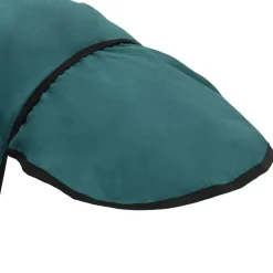 vidaXL Actividades Al Aire Libre-Manta para Caballo Verde Oscuro y Negro 75 cm Poliéster