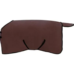 vidaXL Manta para Caballo Marrón Oscuro Completo Poliéster Marr&oacute;n oscuro
