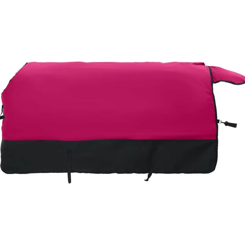 vidaXL Actividades Al Aire Libre-Manta para Caballo Rosa y Negro 75 cm Poliéster