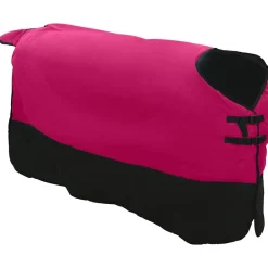 vidaXL Actividades Al Aire Libre-Manta para Caballo Rosa y Negro 75 cm Poliéster