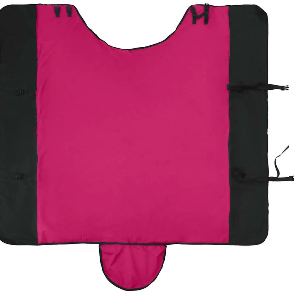 vidaXL Actividades Al Aire Libre-Manta para Caballo Rosa y Negro 75 cm Poliéster