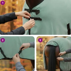 vidaXL Actividades Al Aire Libre-Manta para Caballo especial Poliéster