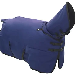 vidaXL Manta para Caballo Verde Oscuro y Negro 75 cm Poliéster Azul marino Clearance