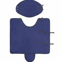 vidaXL Manta para Caballo Verde Oscuro y Negro 75 cm Poliéster Azul marino Clearance