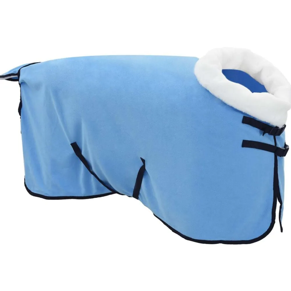 vidaXL Actividades Al Aire Libre-Manta para Caballo Aqua Completo 75 cm Forro polar