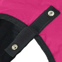 vidaXL Actividades Al Aire Libre-Manta para Caballo Rosa y Negro 75 cm Poliéster