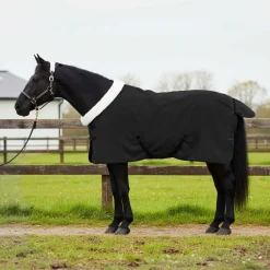 vidaXL Manta para Caballo 75 cm Forro polar Negro Outlet