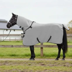 vidaXL Actividades Al Aire Libre-Manta para Caballo y rosa completo Poliéster