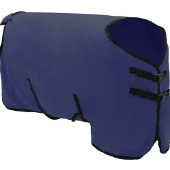 vidaXL Manta para Caballo Poliéster Azul marino Hot