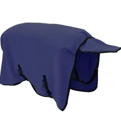 vidaXL Manta para Caballo Poliéster Azul marino Hot