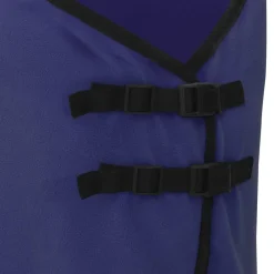 vidaXL Manta para Caballo Poliéster Azul marino Hot