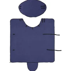 vidaXL Manta para Caballo Poliéster Azul marino Outlet