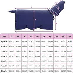 vidaXL Manta para Caballo Poliéster Azul marino Outlet