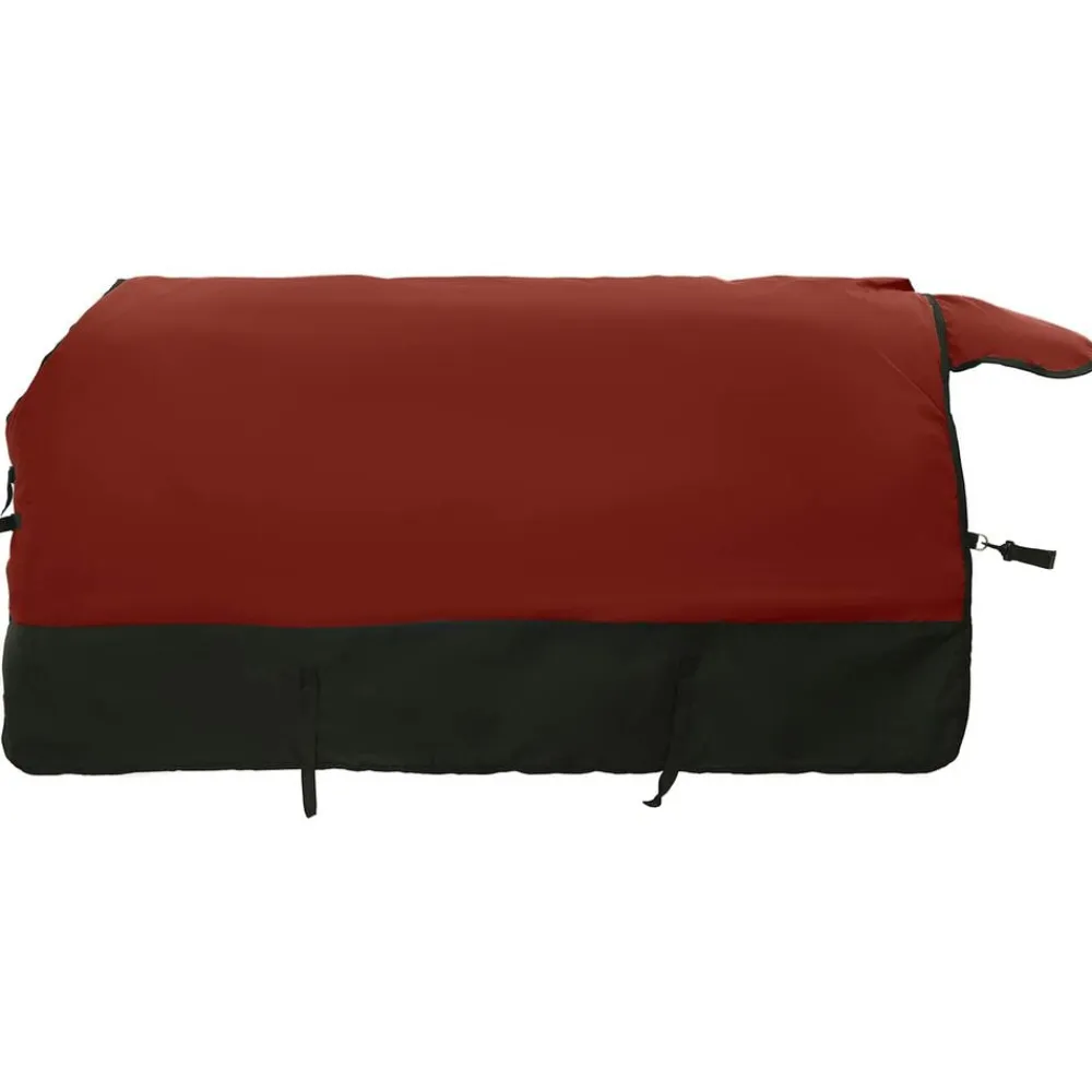 vidaXL Manta para Caballo Verde Oscuro y Negro 75 cm Poliéster Borgoña y Negro Outlet