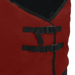 vidaXL Manta para Caballo Verde Oscuro y Negro 75 cm Poliéster Borgoña y Negro Outlet