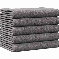 vidaXL Accesorios De Bricolaje-Mantas de Mudanza 5 pcs Gris 150 x 200 cm tela