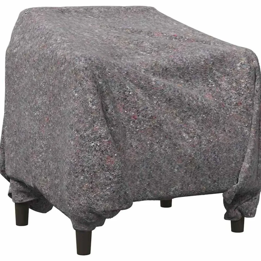 vidaXL Accesorios De Bricolaje-Mantas de Mudanza 5 pcs Gris 150 x 200 cm tela