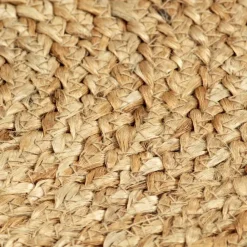 vidaXL Manteles individuales redondos 4 uds yute natural liso 38 cm Marr&oacute;n