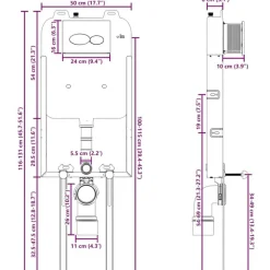 vidaXL Marco de cisterna con almacenamiento 50 x 8 x 131 cm Acero Hot