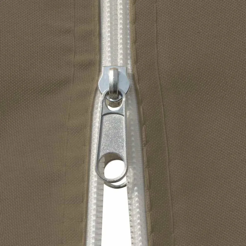 vidaXL Marquesina de jardín con cortinas gris taupe 4x3 m 180 g/m² Taupé Hot