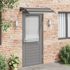 vidaXL Jardín-Marquesina de puerta PC 120x75 cm