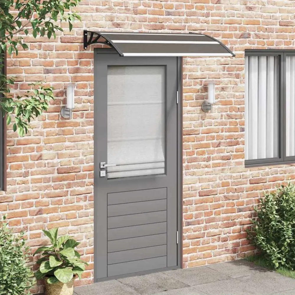 vidaXL Jardín-Marquesina de puerta PC 120x75 cm