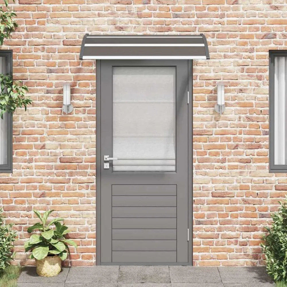 vidaXL Jardín-Marquesina de puerta PC 120x75 cm